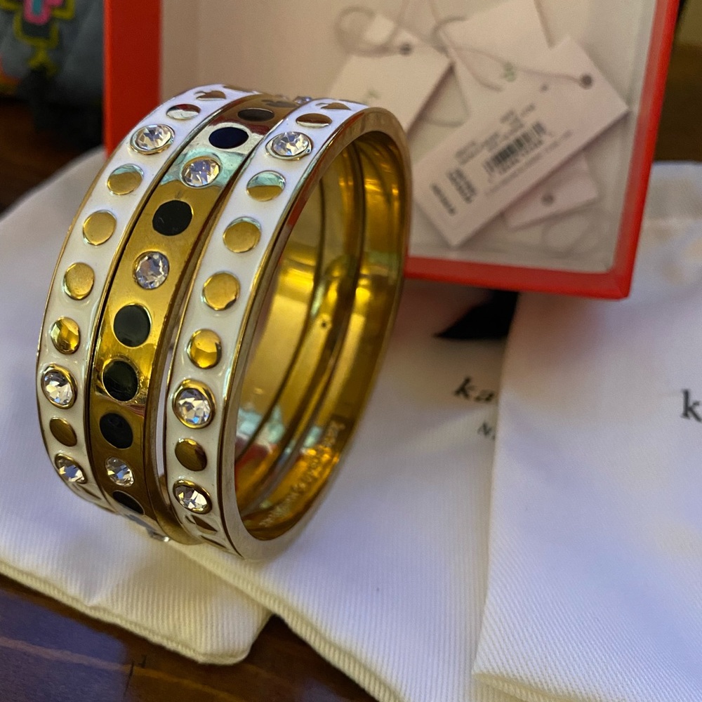 Kate Spade Ace of Spades bangle set of 3! - Picture 3 of 3